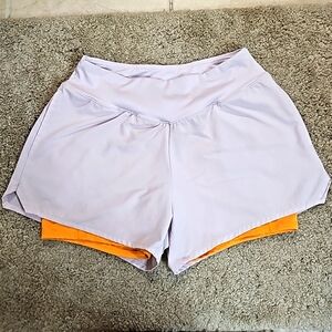 Tek Gear 2 in 1 Active Running Shorts Size Medium